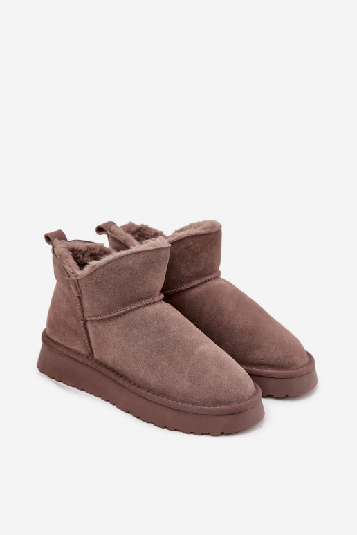 Südamikuga isoleeritud lumekotid karusnaha sees Vinceza 97961 pruunid