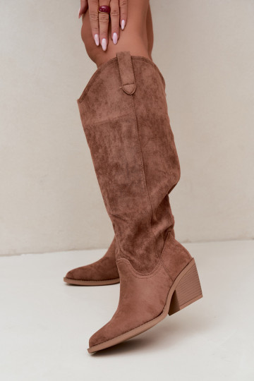 slouchy pikad saapad libisevad pruuni Sylvie 2