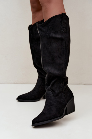 slouchy pikad saapad libisevad must Sylvie 2