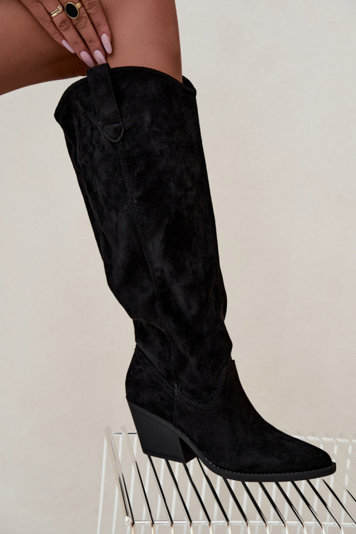 slouchy pikad saapad libisevad must Sylvie
