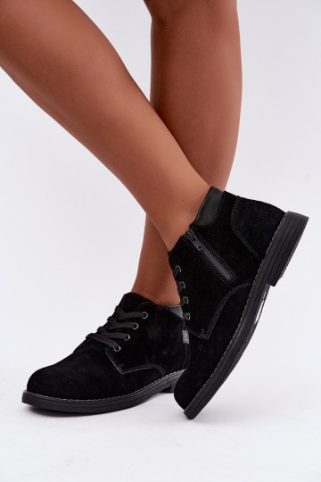 Nirelia mustad kunstsuede jalanõud