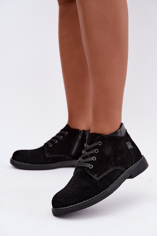 Nirelia mustad kunstsuede jalanõud