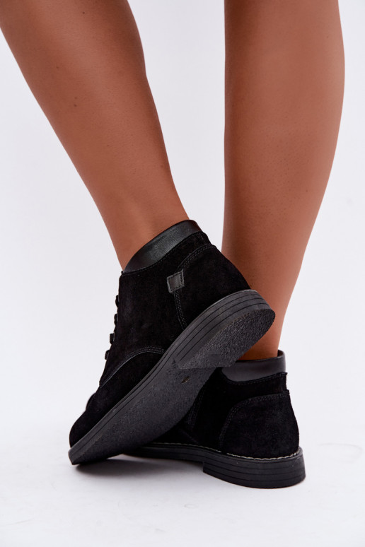 Nirelia mustad kunstsuede jalanõud