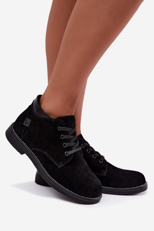 Nirelia mustad kunstsuede jalanõud