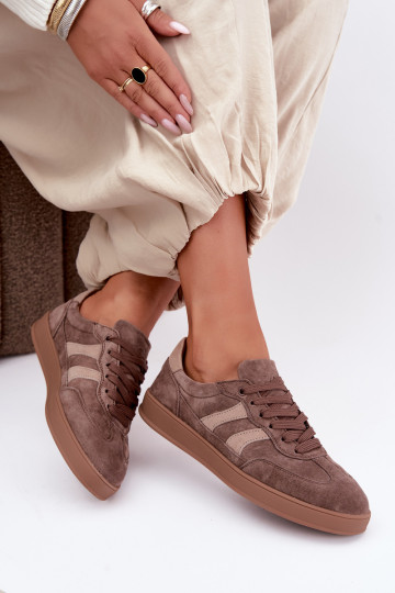 Naiste sneakersid pruunist nahast Vinceza 95438