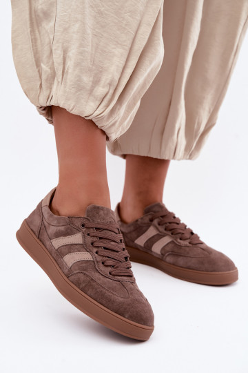 Naiste sneakersid pruunist nahast Vinceza 95438 2