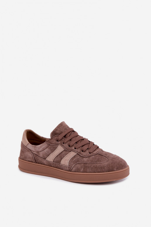 Naiste sneakersid pruunist nahast Vinceza 95438