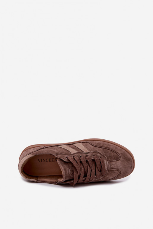 Naiste sneakersid pruunist nahast Vinceza 95438