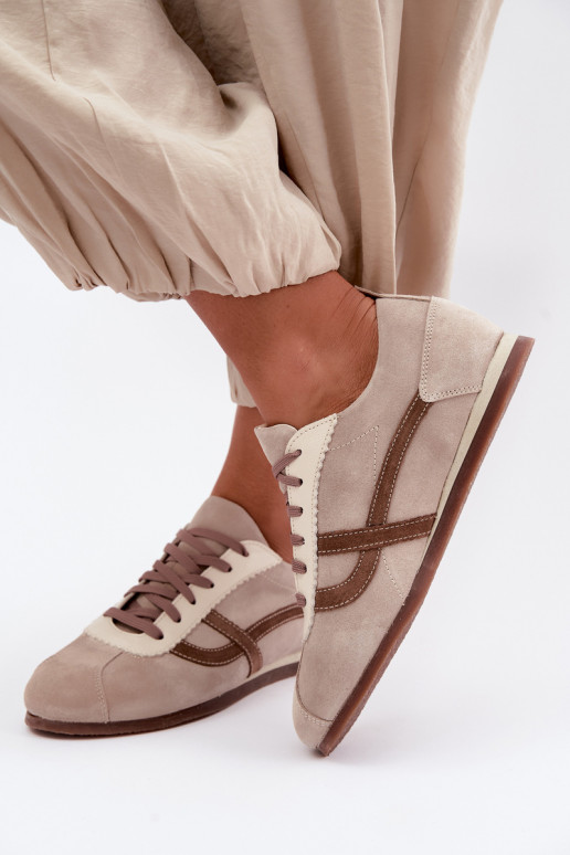 Kunstsuede spordijalatsid Zazoo N1402S2, liiv
