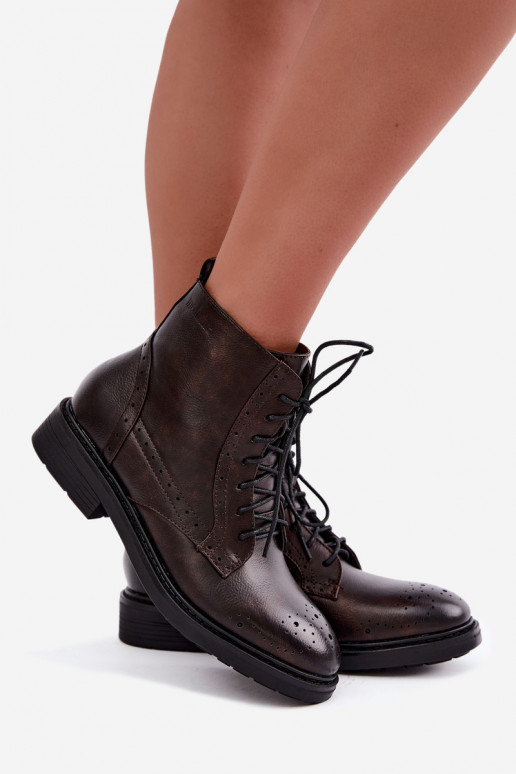 Isolatsiooniga naiste saapad laia kontsaga Medicine RIN16-OBD426-88X, tumeprūnas