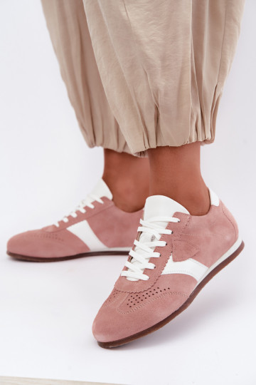 Sneakers tüüpi jalanõudPealturalnego seemisnakhsedu Zazoo N1412 Tumeroosad värvi 2