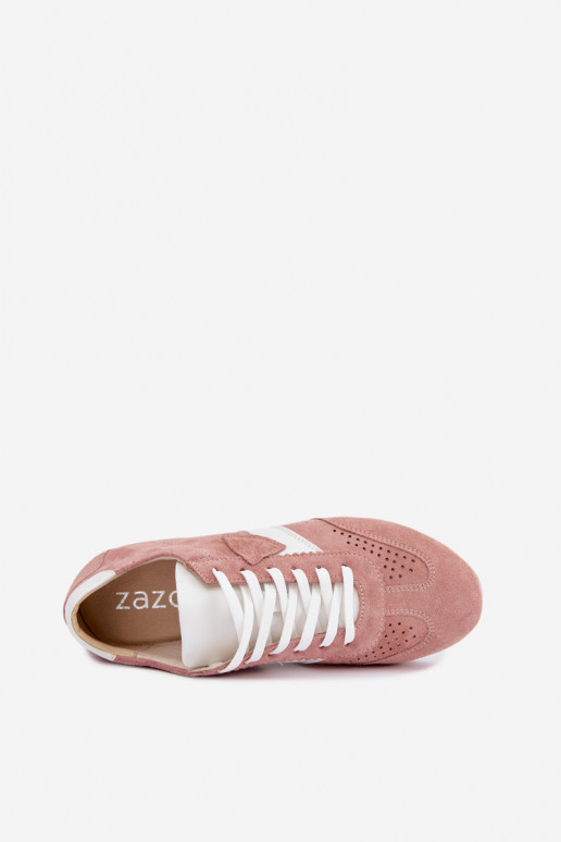 Kunstsuede spordijalatsid Zazoo N1412, roosa