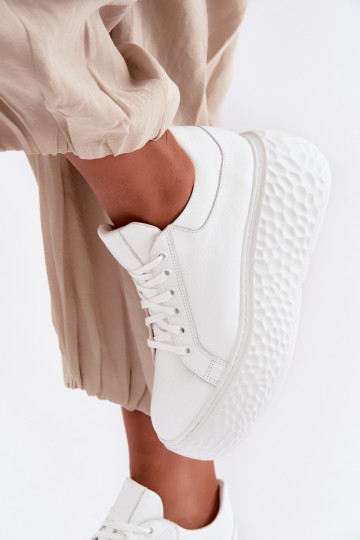 Pealhk Sneakers tüüpi jalanõud platvormiga Zazoo N1000S4 valget värvi