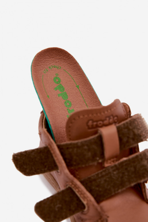 Pruunid laste nahast jalanõud Barefoot Froddo G2130328-2