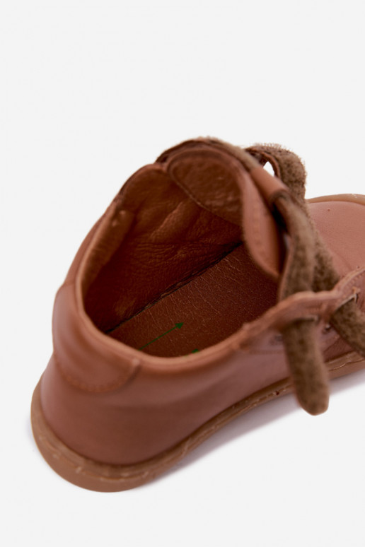 Pruunid laste nahast jalanõud Barefoot Froddo G2130328-2