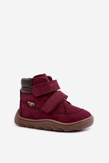 Burgundia laste nahast jalanõud Barefoot Froddo G2110150-9