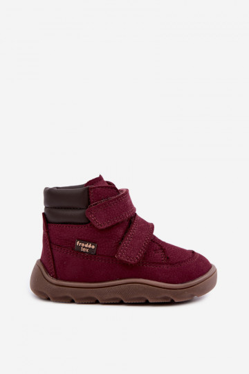 Burgundia laste nahast jalanõud Barefoot Froddo G2110150-9 2