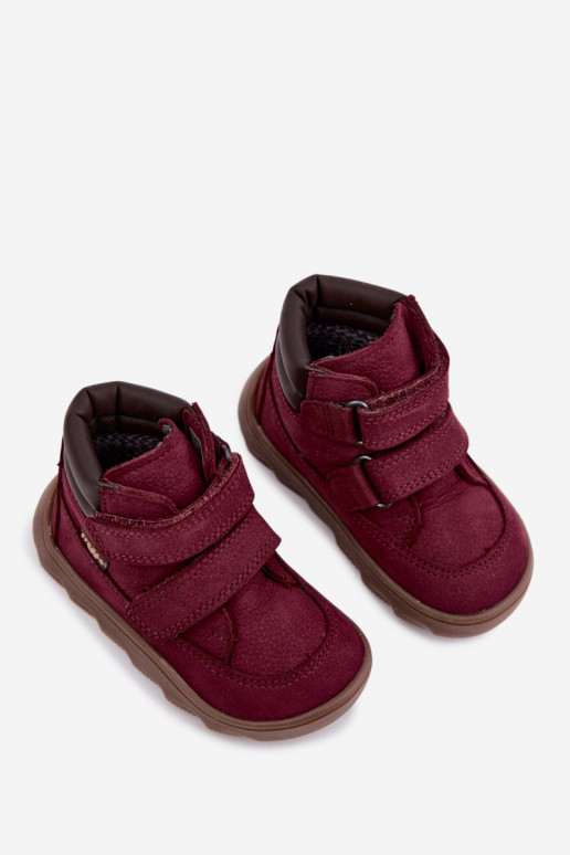 Burgundia laste nahast jalanõud Barefoot Froddo G2110150-9