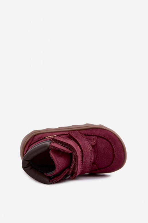 Burgundia laste nahast jalanõud Barefoot Froddo G2110150-9
