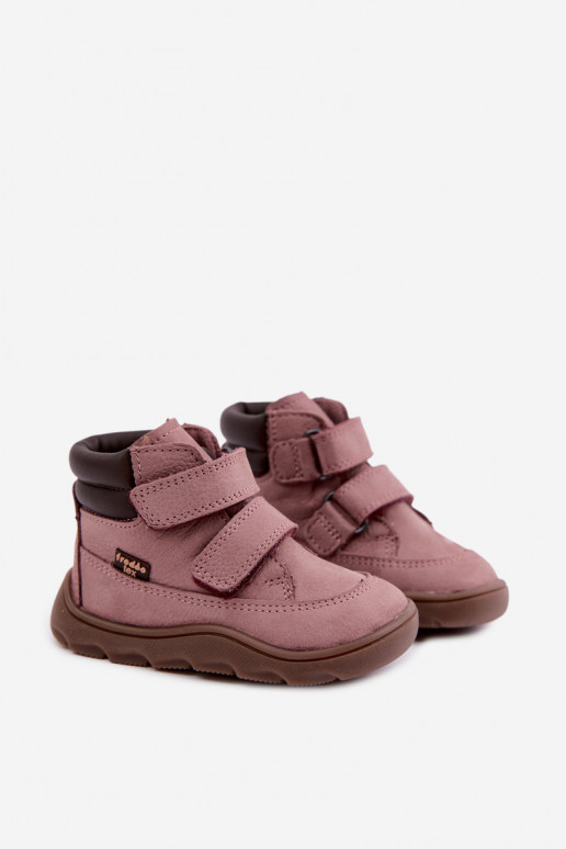 Roosad laste nahast jalanõud Barefoot Froddo G2110150-5