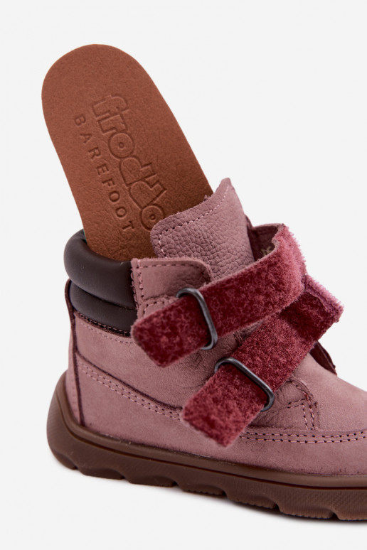 Roosad laste nahast jalanõud Barefoot Froddo G2110150-5