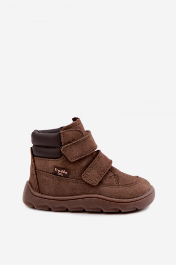 Pruunid laste nahast jalanõud Barefoot Froddo G2110150-13 2