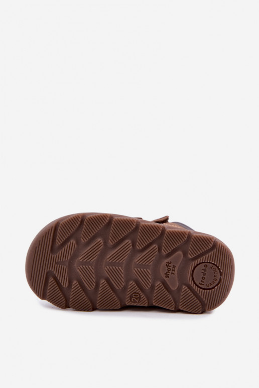 Pruunid laste nahast jalanõud Barefoot Froddo G2110150-13