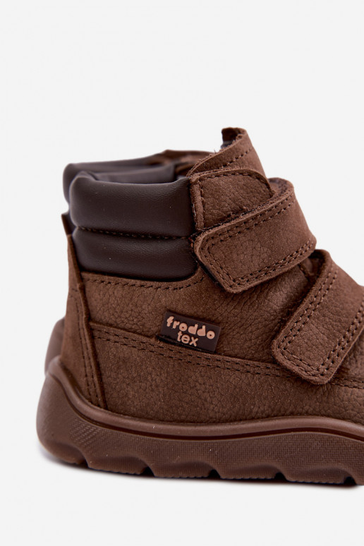 Pruunid laste nahast jalanõud Barefoot Froddo G2110150-13
