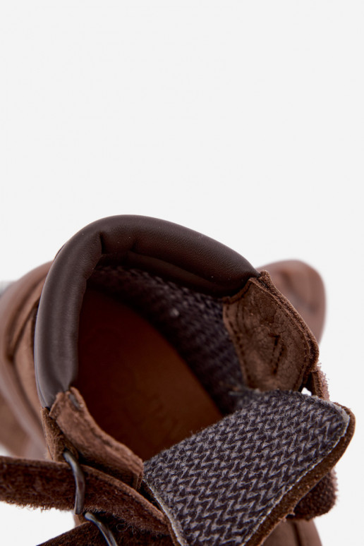 Pruunid laste nahast jalanõud Barefoot Froddo G2110150-13