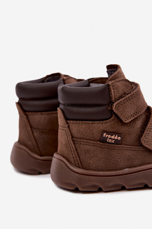 Pruunid laste nahast jalanõud Barefoot Froddo G2110150-13