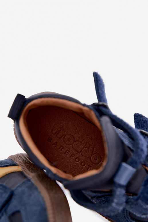 Tumedad sinised laste kunstnahast jalanõud Barefoot Froddo G2110157