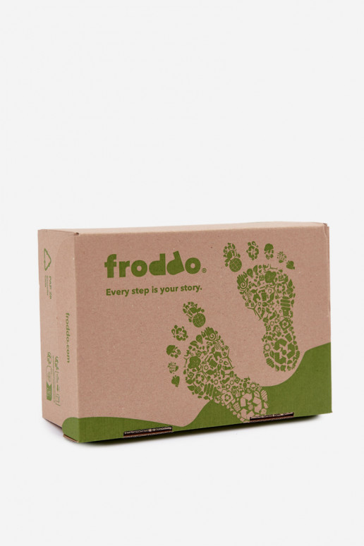 Tumedad sinised laste kunstnahast jalanõud Barefoot Froddo G2110157