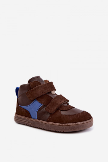 Pruunid laste kunstnahast jalanõud Barefoot Froddo G2110157-1