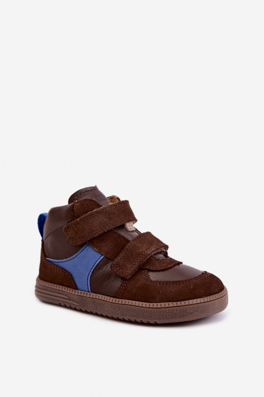 Pruunid laste kunstnahast jalanõud Barefoot Froddo G2110157-1