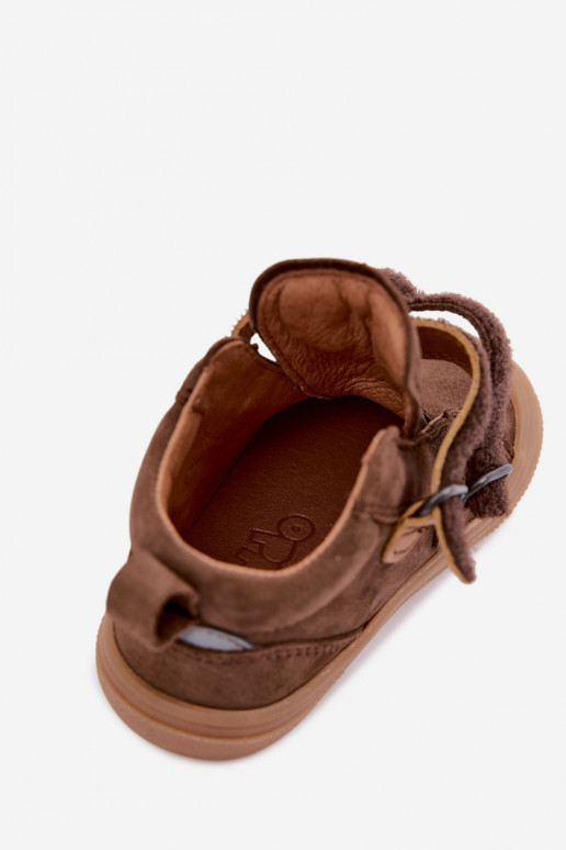 Pruunid laste nahast jalanõud Barefoot Froddo G2130380-2