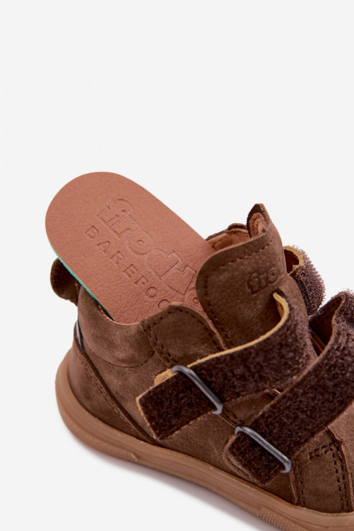 Pruunid laste nahast jalanõud Barefoot Froddo G2130380-2