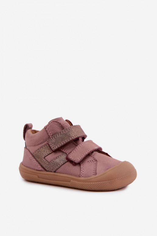 Nahkkingad lastele Barefoot FRODDO G2130380-3 roosas