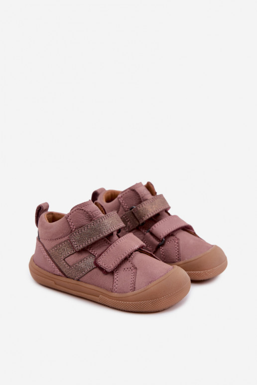 Nahkkingad lastele Barefoot FRODDO G2130380-3 roosas