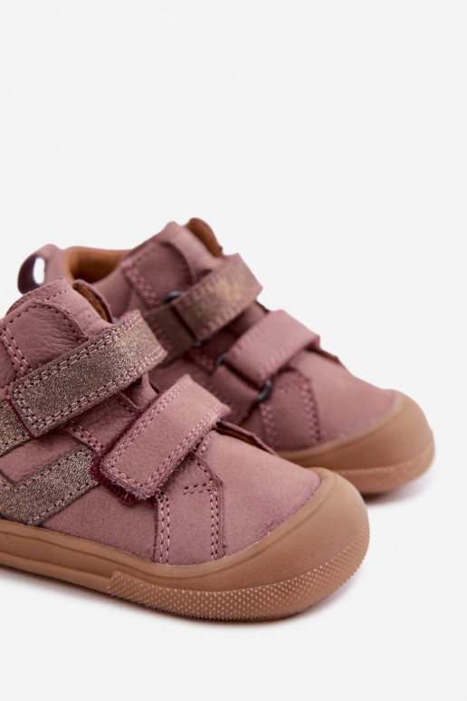Nahkkingad lastele Barefoot FRODDO G2130380-3 roosas