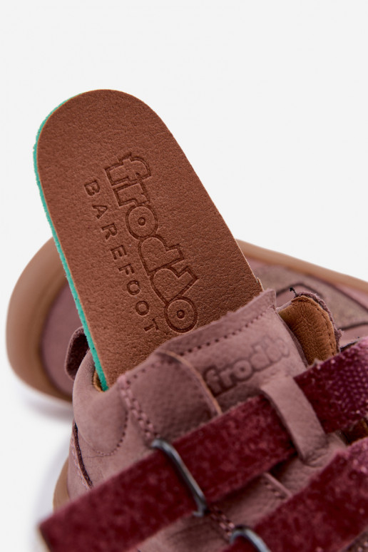 Nahkkingad lastele Barefoot FRODDO G2130380-3 roosas