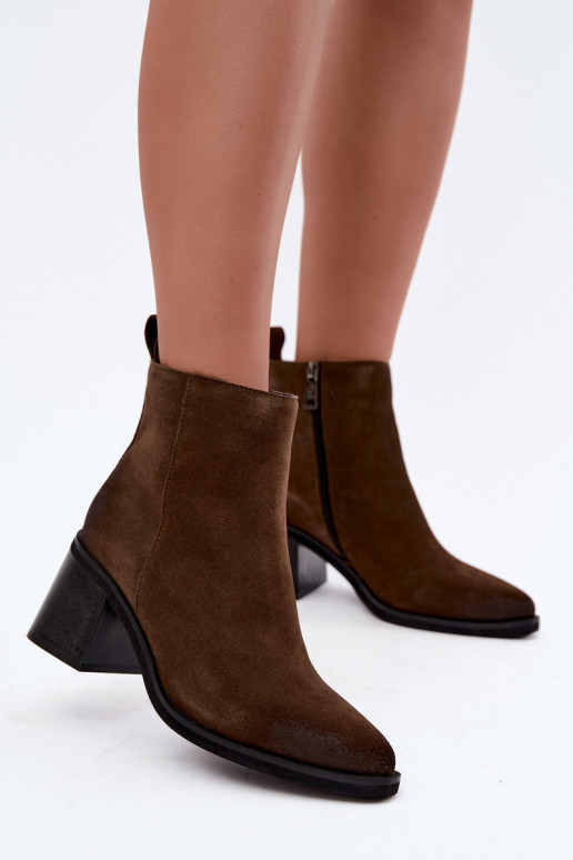 Isolatsiooniga saapad kontsaga Vinceza 133100 khaki
