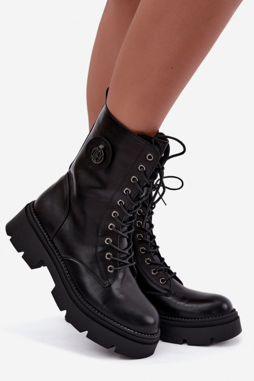 Soojad mustad naiste ankle saapad Livela