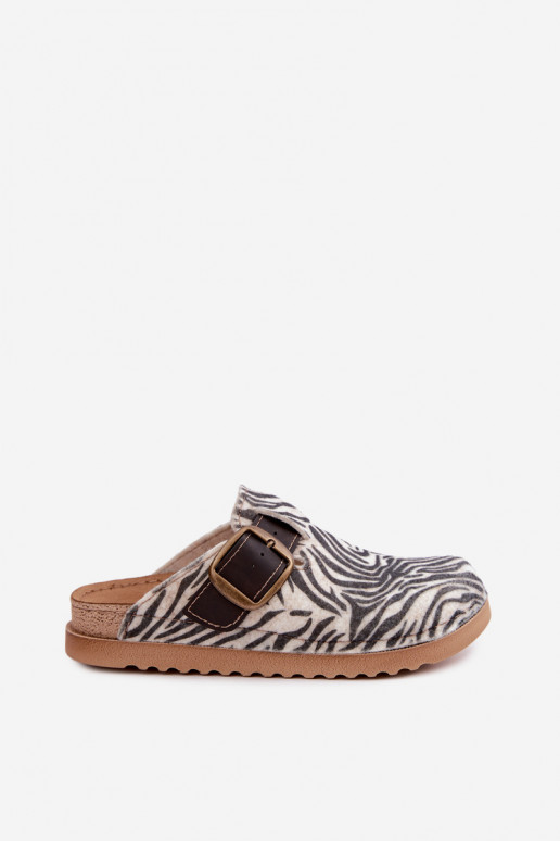 Zebra naiste klompid pandlatega DJ000016