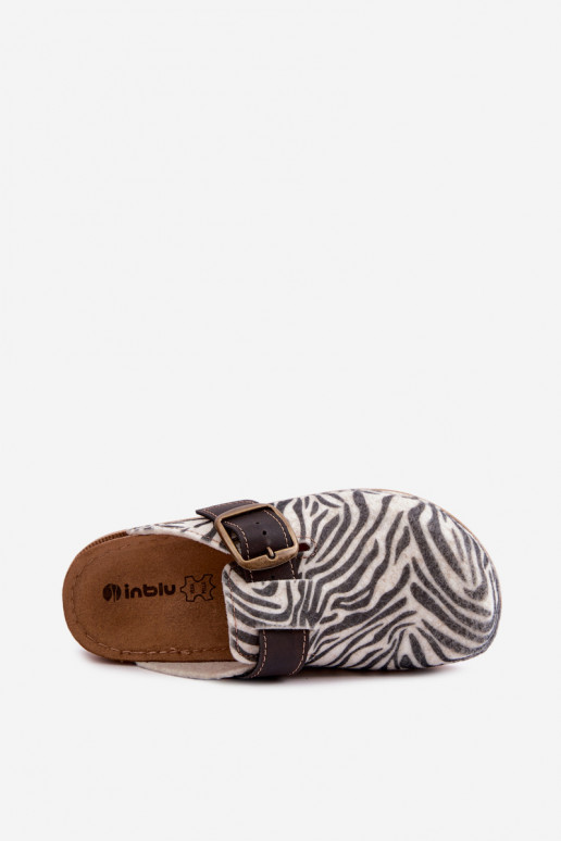 Zebra naiste klompid pandlatega DJ000016