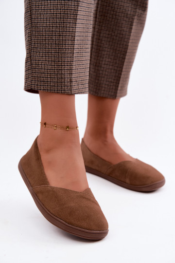 Barefoot ballet flats kunstsuede pruunis värvuses Mirelia 2