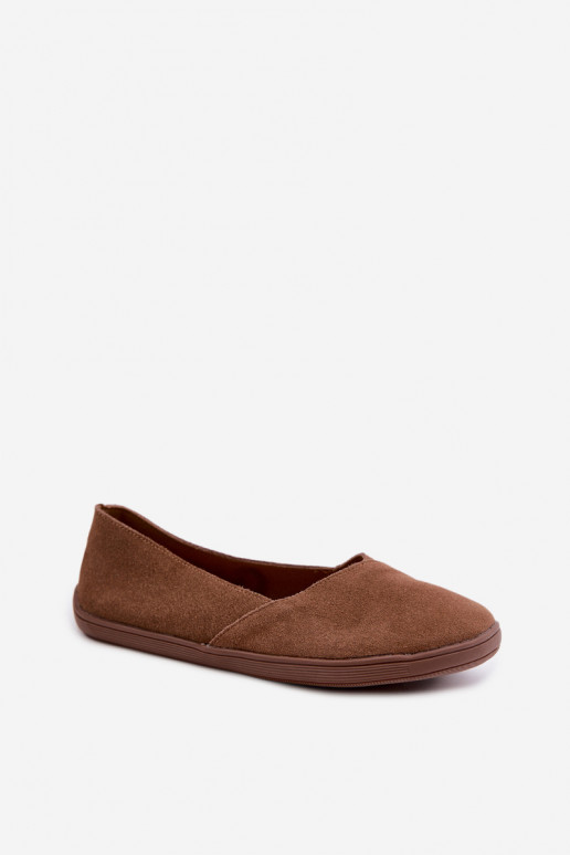 Barefoot ballet flats kunstsuede pruunis värvuses Mirelia
