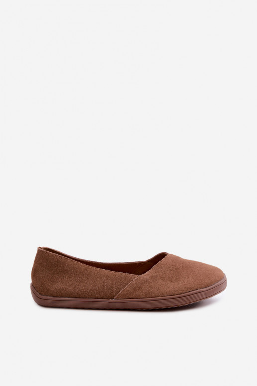 Barefoot ballet flats kunstsuede pruunis värvuses Mirelia