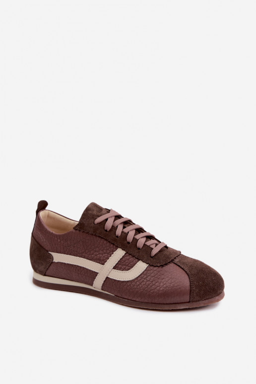Tennised kunstsuede šokolaadi värvuses Zazoo N1402S2