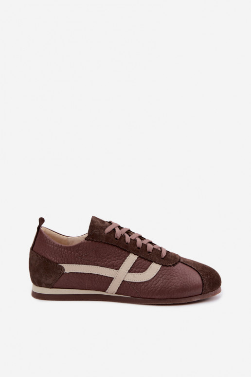 Tennised kunstsuede šokolaadi värvuses Zazoo N1402S2