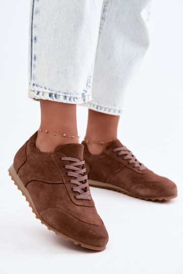 Sneakers tüüpi jalanõud BarefootPealturalnego seemisnakhsedu Zazoo N1422 pruunid värvi 2